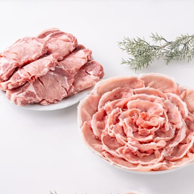 【豚肉 バラエティセット】湖西ポークA ロースセット(カツ・スライス)約1.5kg 静岡県湖西市産