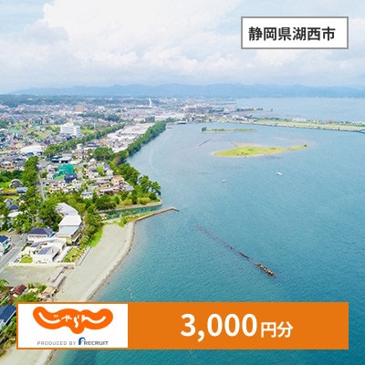 【じゃらんふるさと納税クーポン】 静岡県湖西市でつかえる3,000円 クーポン