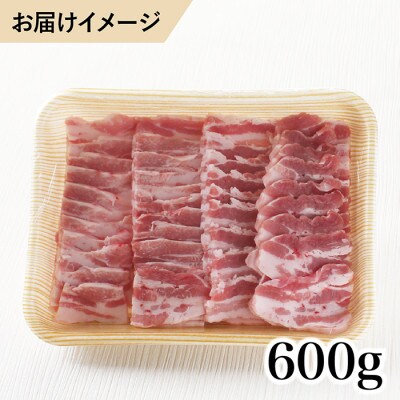 福井白山ポーク豚バラ　600g
