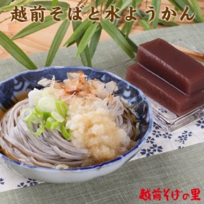 福井の名物詰合せ　武生製麺の越前そばと水ようかんセット