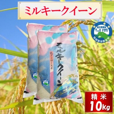 【先行受付】令和8年産 特別栽培 越前市産ミルキークイーン　10kg
