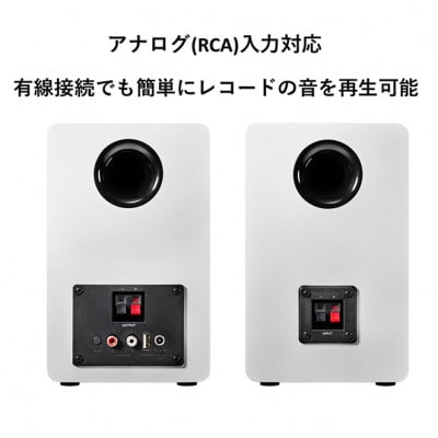 パワードブックシェルフスピーカー　AT-SP3X WH