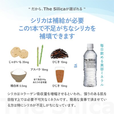 シリカ天然水500ml 24本×2箱(計48本)【早期発送】