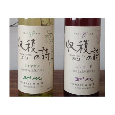 五一わいん 新酒ワイン コンコード&ナイヤガラ 2本セット