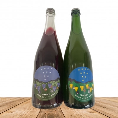 霧訪山シードル 塩尻産コンコード&ヤイアガラ 微発泡 2本セット
