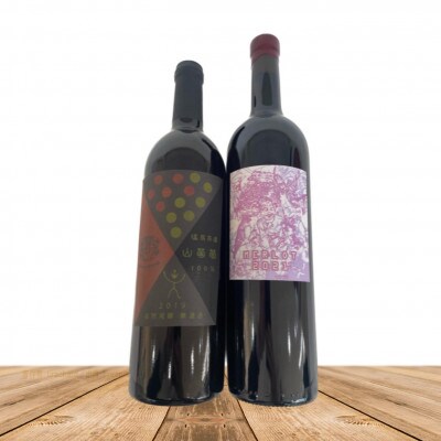 霧訪山シードル 山葡萄&MERLOT 赤ワイン2本セット