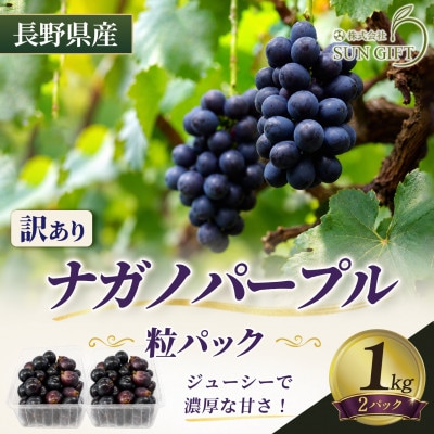【長野県産・訳あり品】ナガノパープル(粒パック)1kg