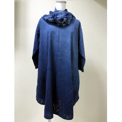 武州正藍染シルクストール