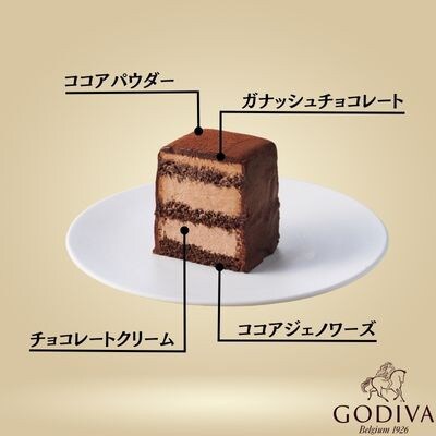 【お歳暮のし付き】ゴディバ　チョコレートケーキ　2本セット　