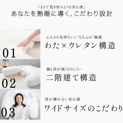 「HUGNEGU」抱き枕一体型枕