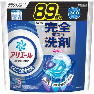 P&G　アリエールジェルボールプロ　つめかえテラジャンボサイズ(89個入り)×3個