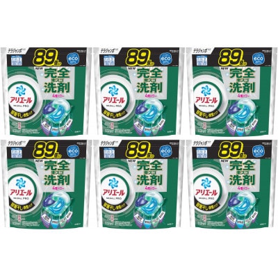 P&G アリエールジェルボールプロ 部屋干し用 つめかえ テラジャンボサイズ(89個入り)×6個