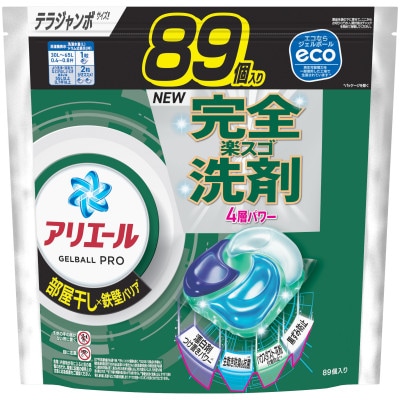 P&G アリエールジェルボールプロ 部屋干し用 つめかえ テラジャンボサイズ(89個入り)×6個