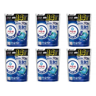 【毎月定期便】アリエール　ジェルボールプロ つめかえ(15個入)×6個セット全6回