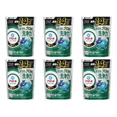 【毎月定期便】アリエール　ジェルボールプロ 部屋干し用つめかえ(15個入)×6個セット全3回