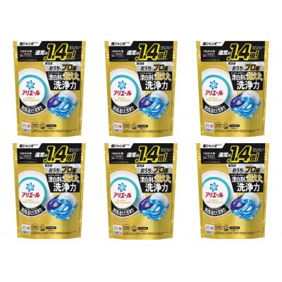 【毎月定期便】アリエール　ジェルボールプロパワー つめかえ(13個入)×6個セット全3回