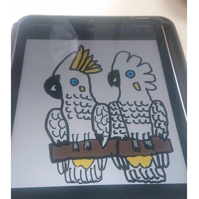 オウムのオブジェ