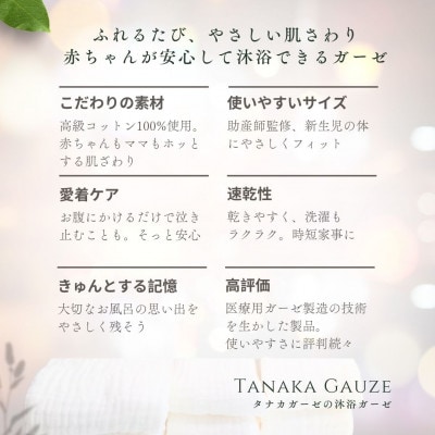 助産師さんと考えた 赤ちゃんのための沐浴ガーゼ(1枚入り)
