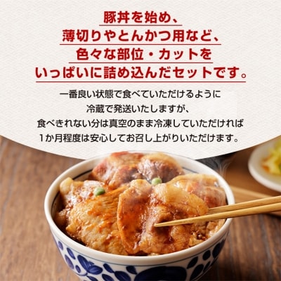 【訳あり】十勝ホエー豚 豚肉 詰め合わせ 約1.1kg 部位おまかせ! 豚丼の具 ひき肉 小分け
