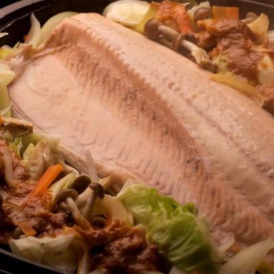 鮭の半身まるごと!鮭のちゃんちゃん焼きセット