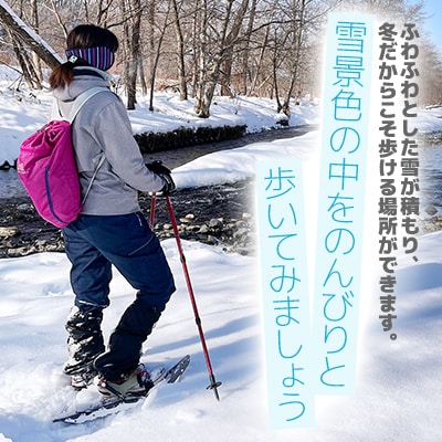 澄んだ空気と雪の音-スノーハイク-(1月～3月)「1組1名様 約2.5時間 完全プライベート制!」