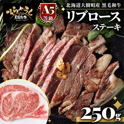 「天駆和牛(そらうし)」リブロース ステーキ 250g A5 黒毛和牛 北海道十勝大樹町産