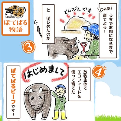 ぽてぱるビーフ・ハンバーグ　150g×5個【750g】