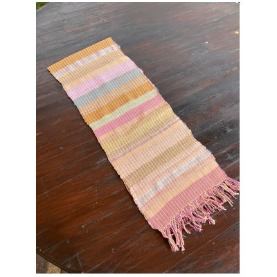 手織りマフラー(お花畑)