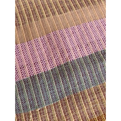 手織りマフラー(お花畑)