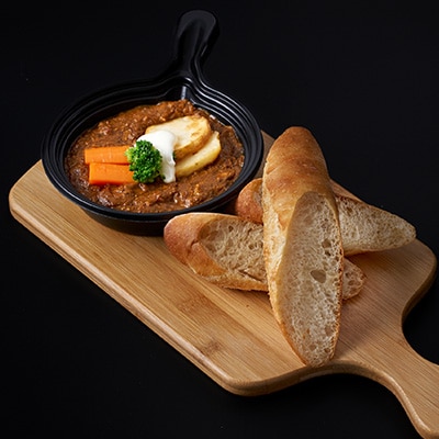 秋川牛キーマカレー・フランスパンセット