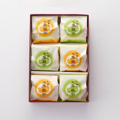 秋留の大栗最中(6個入)【お茶ぞっぺの中島屋(あきる野の匠)】