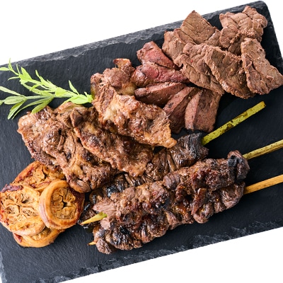 くじら焼肉三昧セット(バーベキューセット590g+ハラミ肉150g)