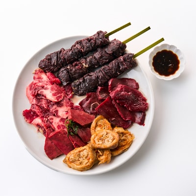 くじら焼肉三昧セット(バーベキューセット590g+ハラミ肉150g)