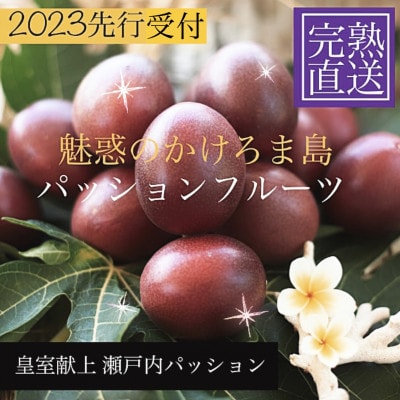 パッションフルーツ3kg約36個×2箱!　奄美・かけろま島産　バラ箱詰め　甘酸っぱい初夏の味!