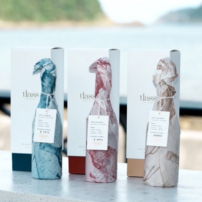 tlass SEA CELLAR 海底熟成ワイン 白・赤・スパークリング 750ml×3本セット