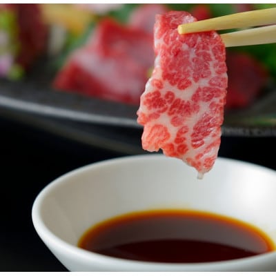 馬刺し部位堪能7種食べ比べブロック(八代市)