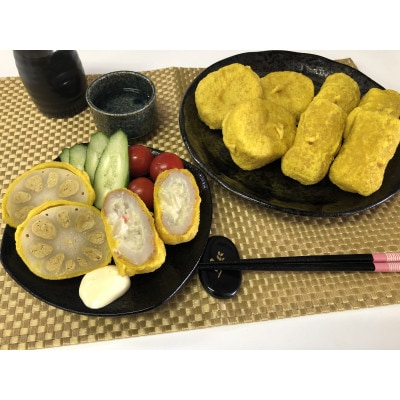 冷凍ちくわサラダ60g×5個と冷凍からし蓮根60g×4個