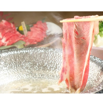 あか牛赤身モモスライスセット(あか牛モモスライス400g あか牛のたれ200ml付き)(八代市)