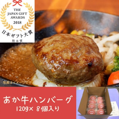 あか牛ハンバーグ　120g×8個入り(八代市)
