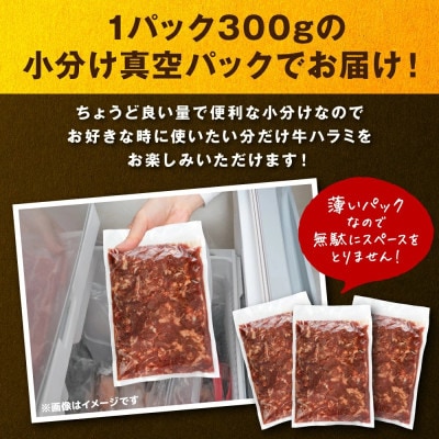 【訳あり】牛ハラミ 切り落とし 計約1.5kg 約300g×5P