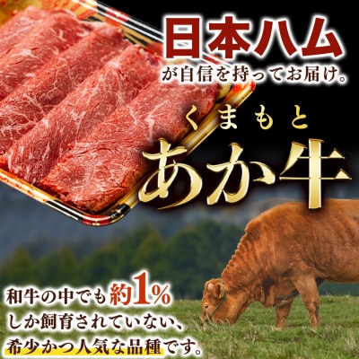 【ふるさと納税】くまもと あか牛 モモ すき焼き 300g 国産 牛肉 冷凍 使い切り 贈答 熊本