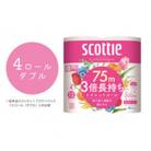 【スコッティ】 フラワーパック 3倍長持ち 4ロール(ダブル)×12パック 合計48ロール 香り付