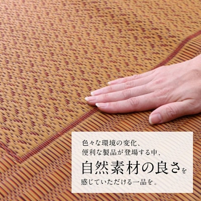 い草 ラグ DXランクス ワイン 176cm×230cm 【イケヒコ・コーポレーション】(八代市)