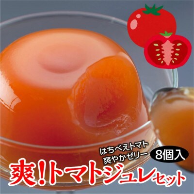 熊本県八代市特産 爽!トマトジュレセット(110g×8個入)ゼリー【お菓子の彦一本舗】