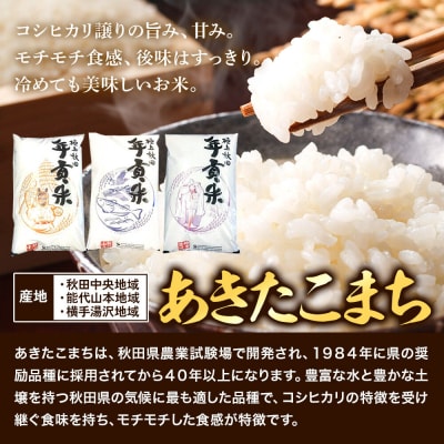米【食べ比べ定期便6ヶ月】極上秋田年貢米 5kg |25_jst-020506