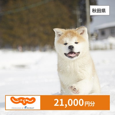 【じゃらんふるさと納税クーポン】 秋田県でつかえる21,000円 クーポン