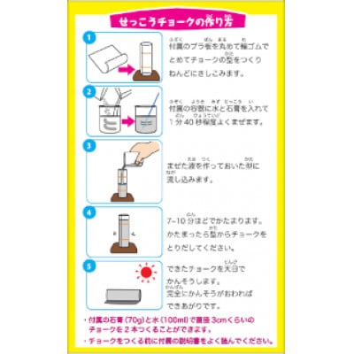 【天神チョーク】おうちでチョークを作ってみようセット