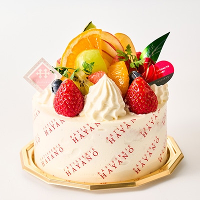 【引換チケット】季節のフルーツデコレーションケーキ 4号サイズ|手作り 埼玉県三郷市
