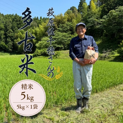 多古米セレクション　萩原佐千穂さんの多古米コシヒカリ　精米5kg　令和7年産
