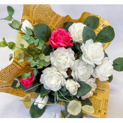 【まゆ玉から生まれる花　まゆ花(別名:シルクフラワー)】まゆ花ギフト　記念日のブーケ 1004002